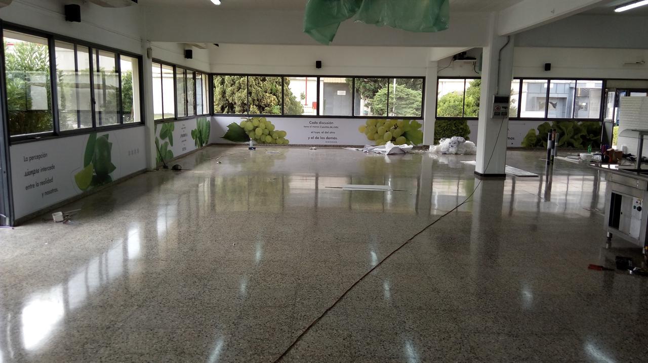 Vinilo decorativo aplicado en paredes